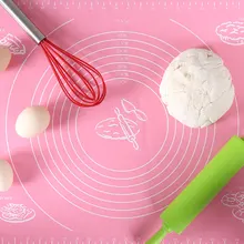 Большой силиконовый коврик для выпечки утолщение муки прокатки весы коврик для разминания теста Коврик Для Выпечки Кондитерская Циновка для роллов формы для выпечки