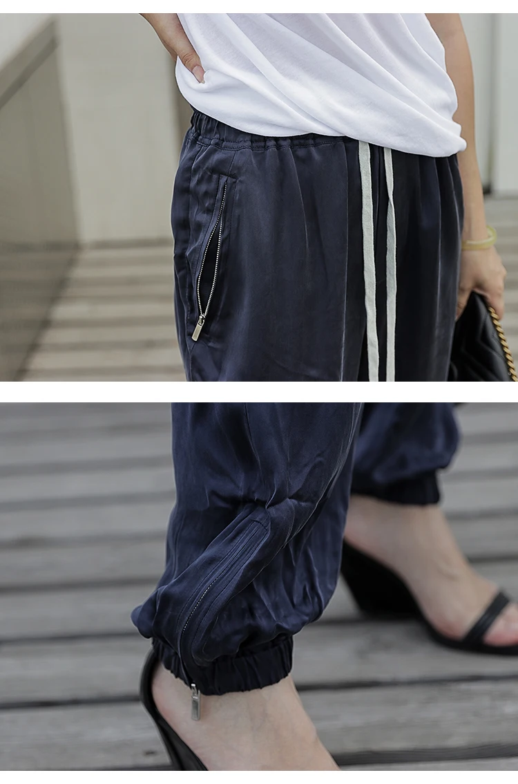 Owen Seak Женские повседневные широкие брюки Готическая женская одежда длинные спортивные брюки весенние однотонные свободные брюки