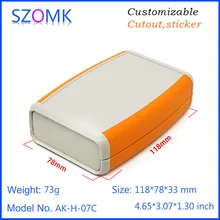4 шт. 118*78*33 мм ручной пластиковый ящик для электроники abs устройство pcb корпуса для электроники пластиковый корпус прибора