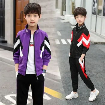 

2019 spring New children's clothing Jacket t-shirt and pants 3 pieces Clothing Sets for Boys Cotton Boy's clothes Kids clothes