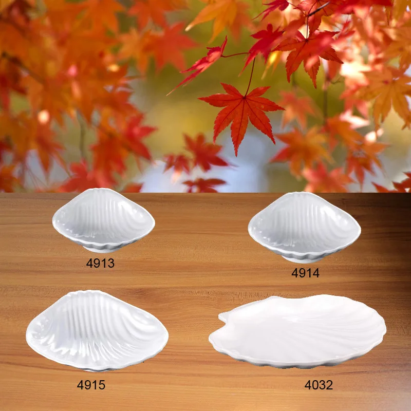 

Free shipping. A5 Melamine tableware. Melamine dish. This paragraph is shell dish. Eco friendly tableware