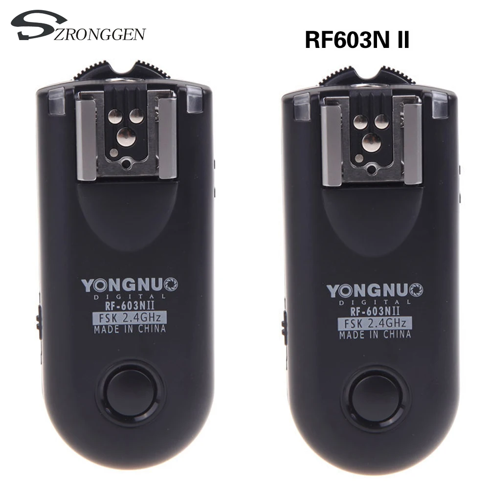 Беспроводная вспышка Yongnuo RF-603II N3 встроенная и приемник для Nikon D750 D7200 D5300 D3300 D610 |