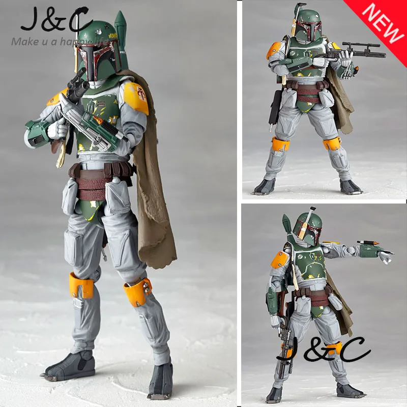 

Free Shipping New Star Wars REVO 005 Boba Fett Action Figure Model 15cm PVC Action Figure Doll Toys Kids Gift Brinquedos