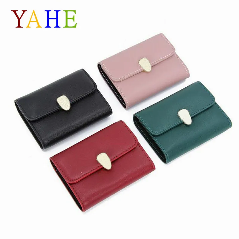 YaHe Genuine Leather Card Holder Wallet Women Brand Designer Luxury 