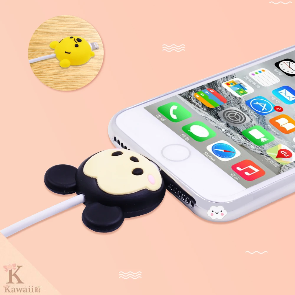 CHIPAL мультфильм укуса животных кабель протектор для iPhone USB передачи данных