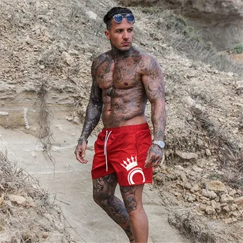 

2019 Men Casual Shorts New Gyms Fitness Bodybuilding Shorts Mens Summer Casual Cool Short Pants Male Jogger Workout Beach