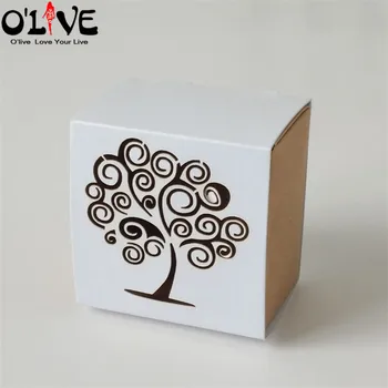 

50 Pcs Laser Cut Love Tree Candy Box Birdcage Drawer Birthday Party Gift Box Favors Packaging Cardboard Boxes Kraft Bonbonniere