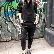 27-44! Мужская одежда, осенне-зимние брюки, полиуретановый комбинезон, брюки длиной до щиколотки, цельные брюки, комбинезон, костюмы певицы