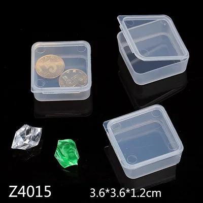 10pcs Mini Small Case PP Transparent Plastic Storage Box Pack boxes DIY 