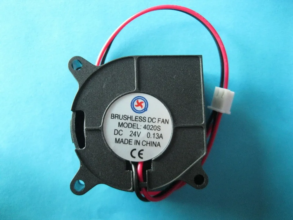 10 шт. бесщеточный вентилятор постоянный ток вентилятор 24 В 4020 S 40x40x20 мм 2 муфта для провода подшипника черного цвета