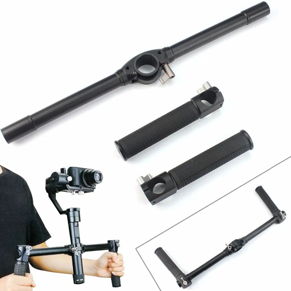 Crane Extended Handle Bar Dual Handheld Grip Bracket Kit For Zhiyun Crane 2 / Crane / Crane M Camera Gimbal Accessory F19647