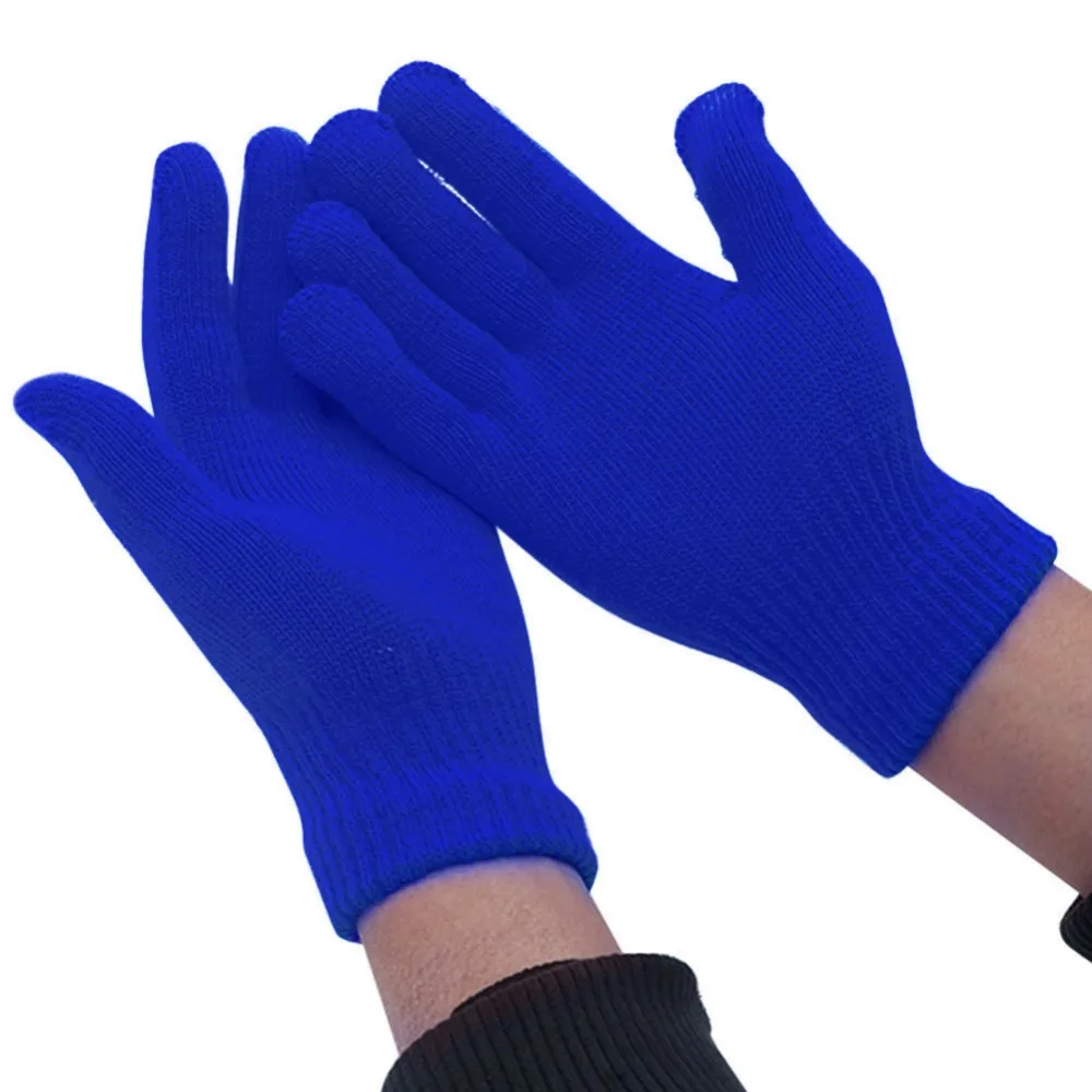 1 пара волшебных перчаток для девочек и мальчиков; Детские эластичные вязаные зимние теплые перчатки; разноцветные вязаные перчатки
