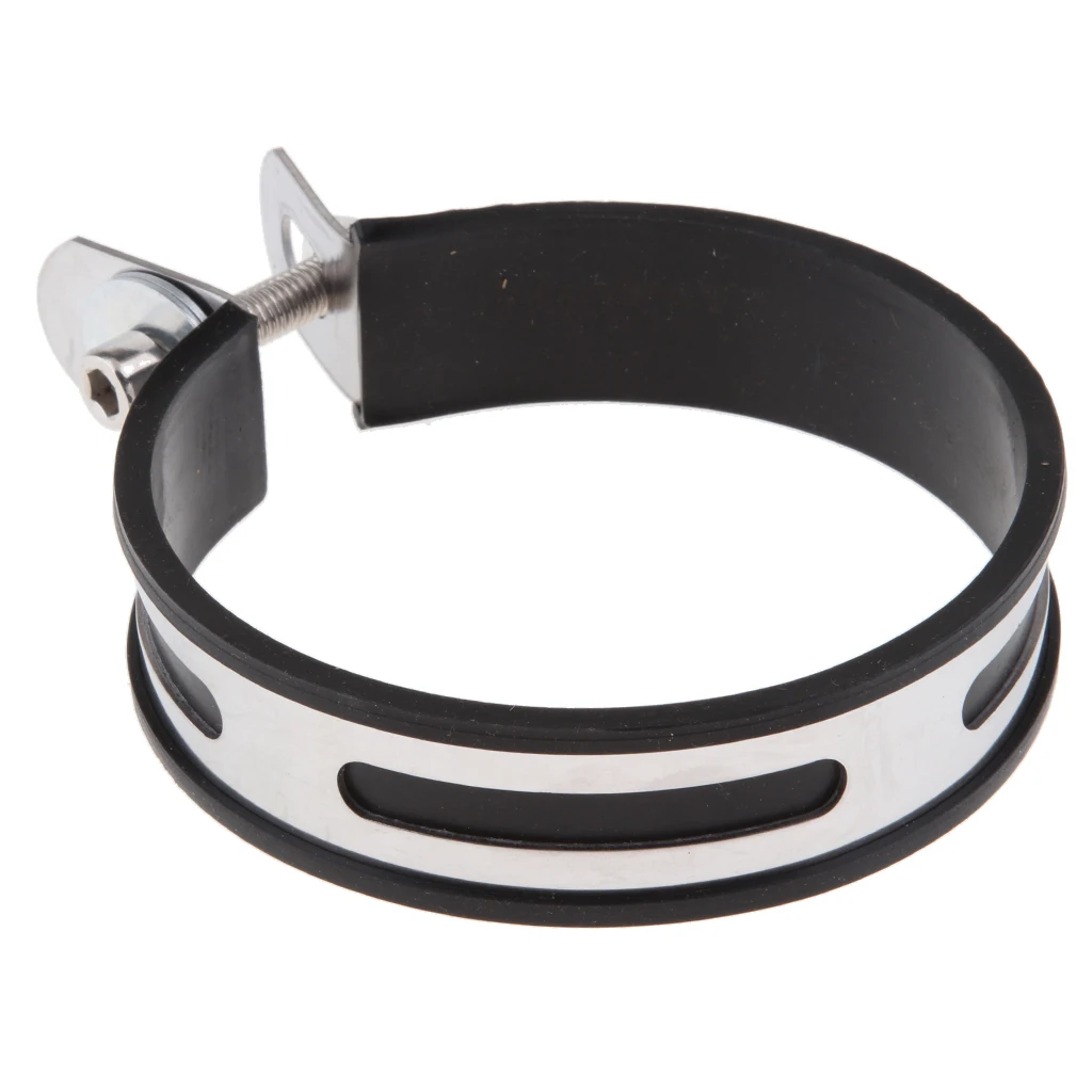 Motorcycle Exhaust Pipe Clamp Stainless Steel Holder Clamp Fixed Ring 100mm for Exhaust Pipe Muffler
