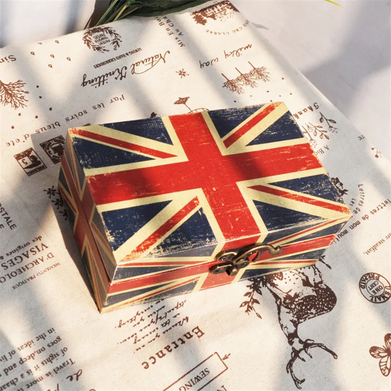 

Home Decoration Retro Style Wood Storage Box Natural Wooden Home Organizer Handmade Craft Desktop Storage Box
