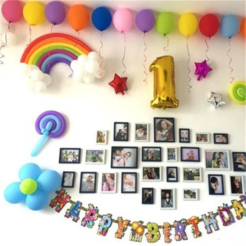 2018 New 25 Pcs DIY Magic Ball Christmas Birthday Decor Children Birthday Gift Accessories Decoration Rainbow Band Balloon Set 2018 New 25 Pcs DIY Magic Ball Christmas Birthday Decor Children Birthday Gift Accessories Decoration Rainbow Band Balloon Set