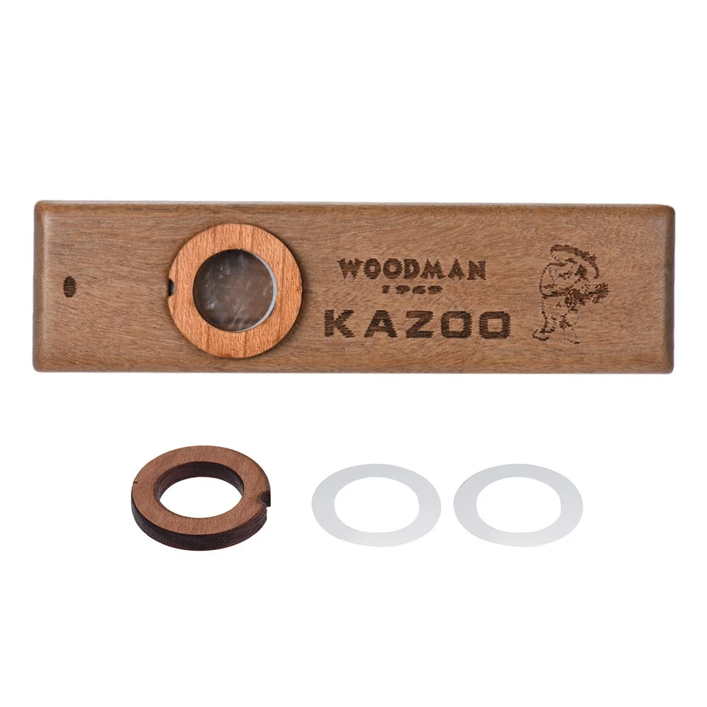 Деревянная гармоника Kazoo музыкальный инструмент укулеле Гитарист Вуд гармоника с металлической коробки для меломана - Цвет: as show
