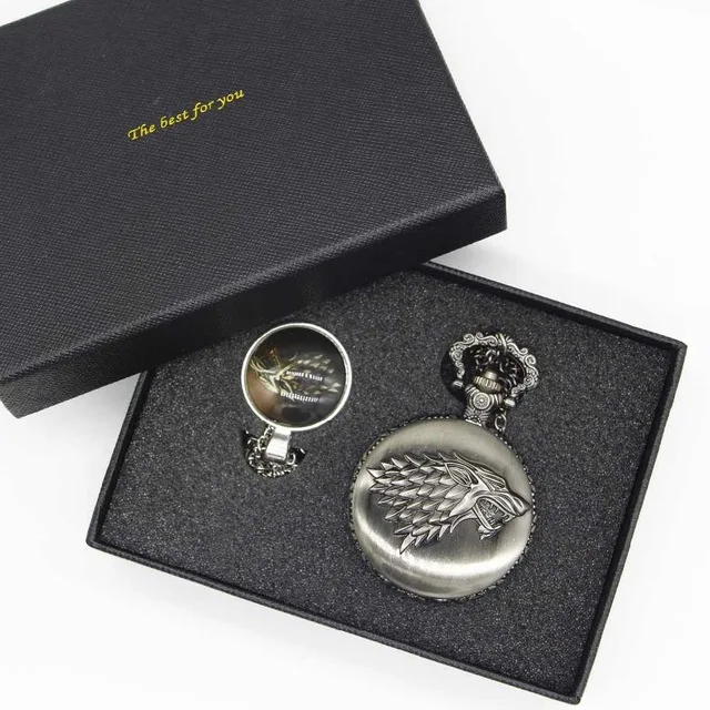 Британский фильм Доктор Кто карманные часы Мужские кварцевые модные ожерелье кулон с роскошной подарочной коробкой набор#120805 - Цвет: 6