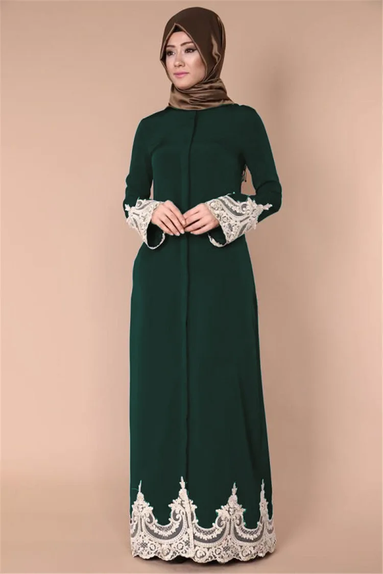 IRicheraf арабский для женщин костюм мусульманское платье-Абая Исламская костюмы молитва одежды для взрослых Длинные Арабский кружево платья
