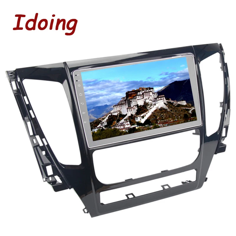 Discount Idoing 9"4G+64G 2.5D Octa Core Car Android 8.1 Radio Player For MITSUBISHI PAJERO Sport 2016-2018 GPS Navigation no 2 din dvd 5