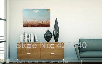 

Grass under the Sky Acrylic Paint Home Decoration Oil Painting on canvas hight Quality Hand-painted Wall Art 24X36 inch