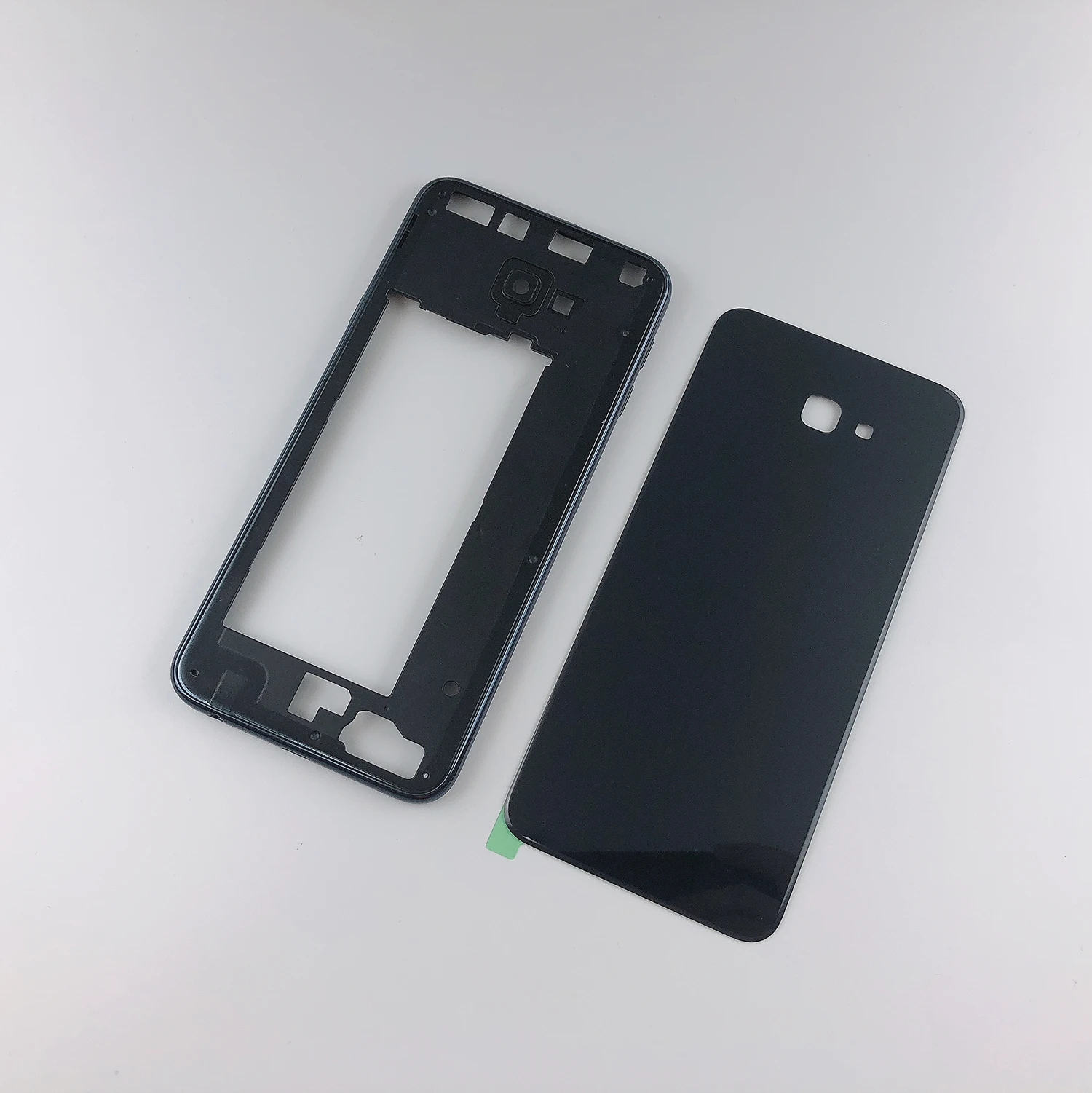 Для samsung Galaxy J4 Plus J415 J415F J415FN промежуточный корпус + задняя крышка батареи объектива