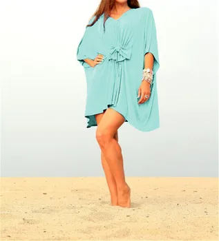 

Cotton Tunics for Beach Women Swimsuit Cover up Woman Swimwear Beach Cover up Beachwear Pareo Beach Dress Saida de Praia