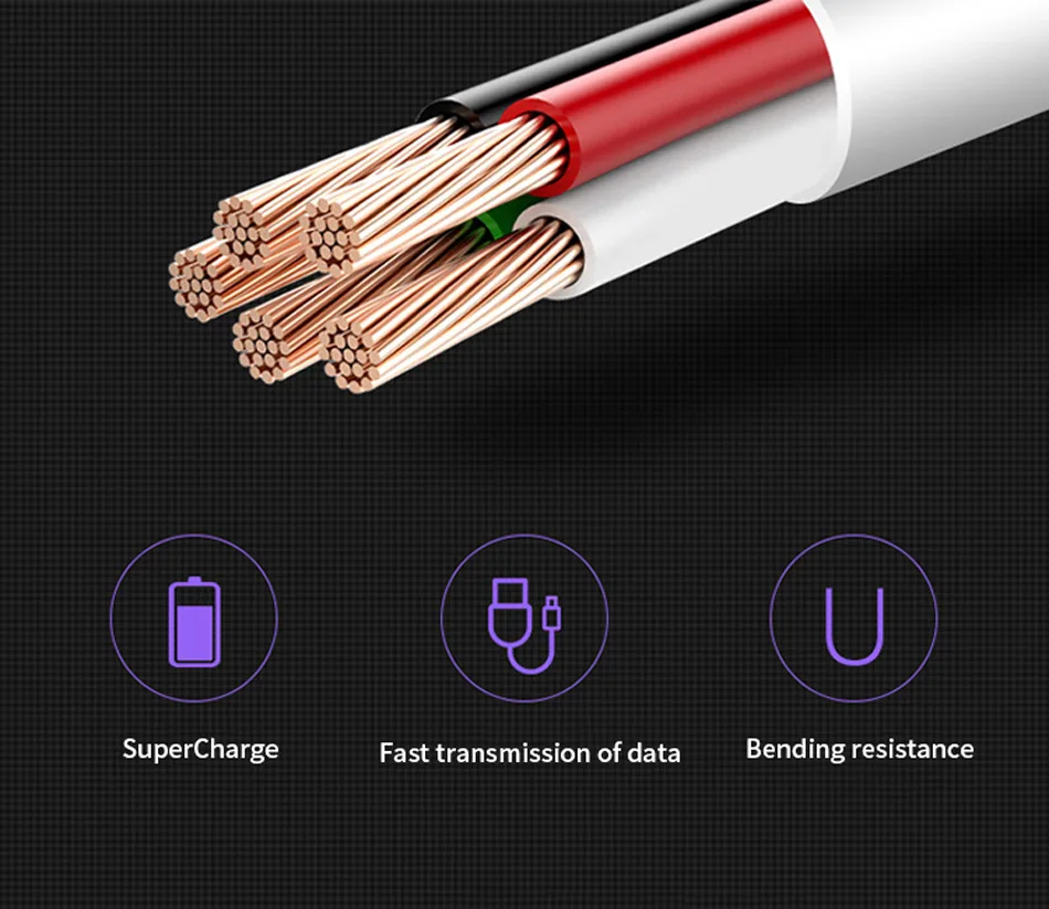 4Huawei P20 Pro Lite SuperCharge 5A Cable USB Type C Original SCP Fast Quick Charging Cable Type-C P10 P9 Plus Lite