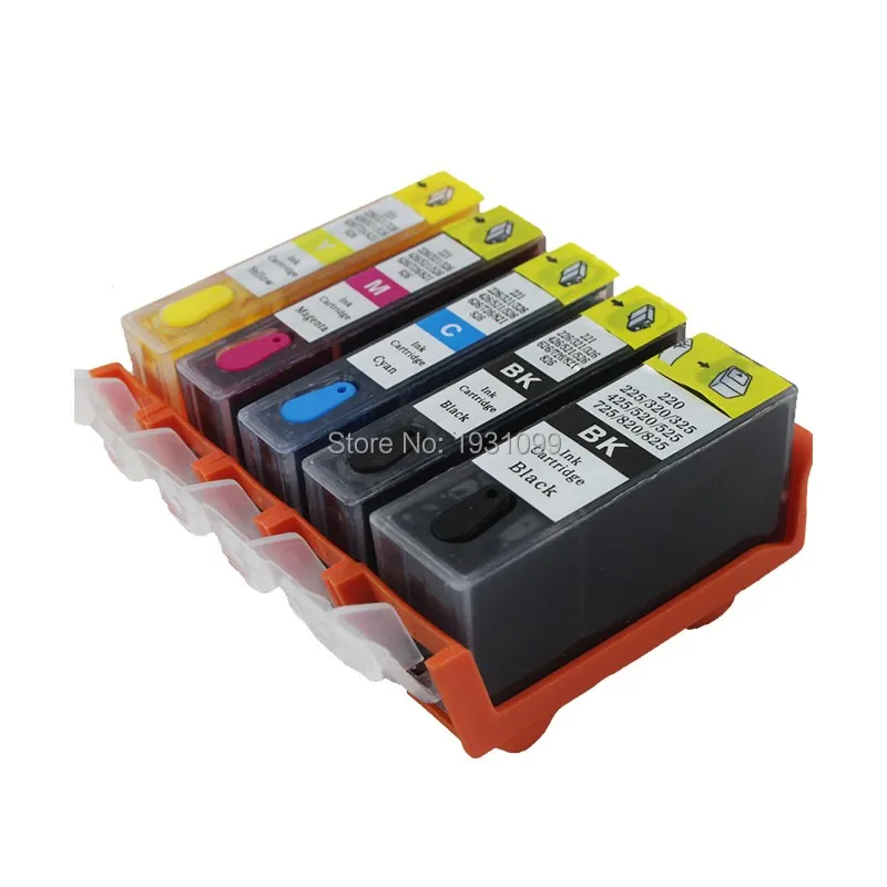 YOTAT Full dye ink refillable ink cartridge PGI 525 CLI 526 for Canon PIXMA IP4850 IP4950 MG5150
