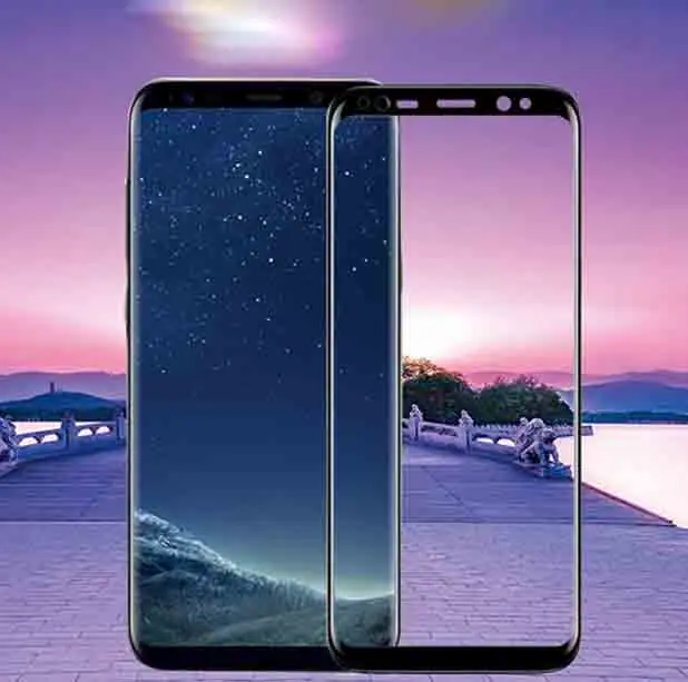 

US 3D curved full screen coverage for Samsung Galaxy S8 Plus tempered glass screen protector HD super transparent