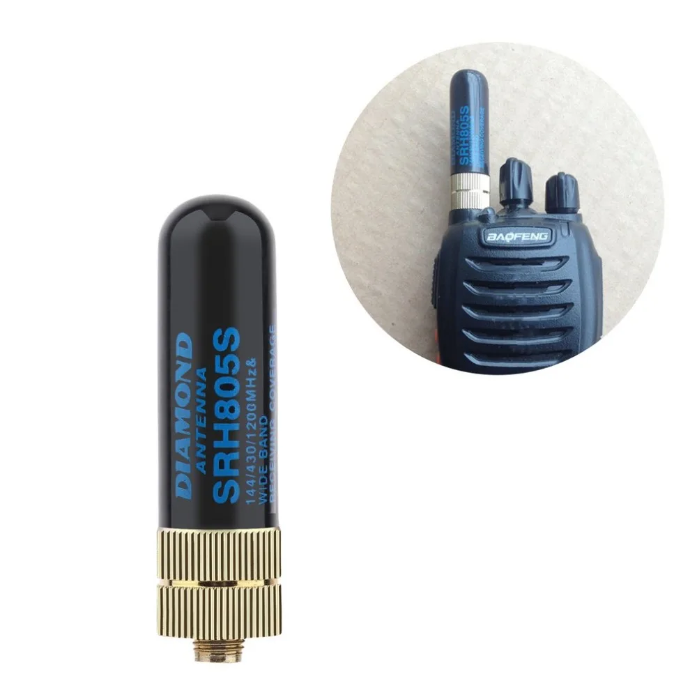 SRH805S 144 дБи Женская двухдиапазонная антенна VHF/UHF 430/MHz 10 Вт 50 Ом|Рации| |