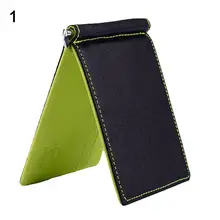 Хит, модный мужской тонкий кошелек из искусственной кожи с передним карманом, минималистичный кошелек, двойной зажим для денег