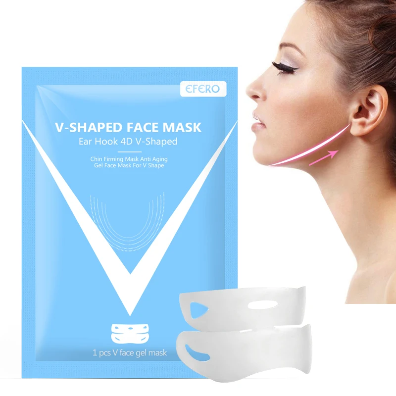 

V Face Shape Tension Firming Mask Paper Slimming Eliminate Edema Lifting Firming Thin Masseter Face Care Tool Dropshipping