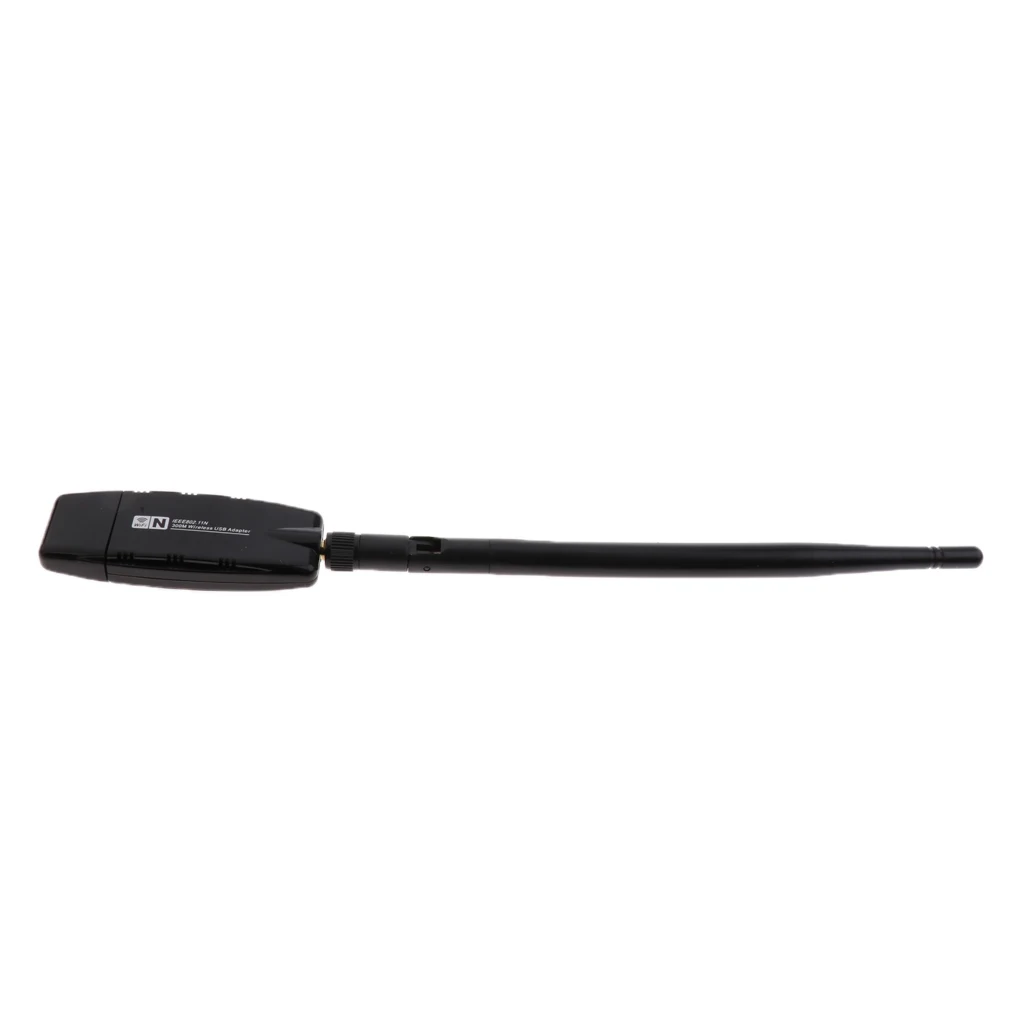 300M Wireless Adapter 2.4GHz Wifi Usb Dongle 5dbi High Gain External Antenna
