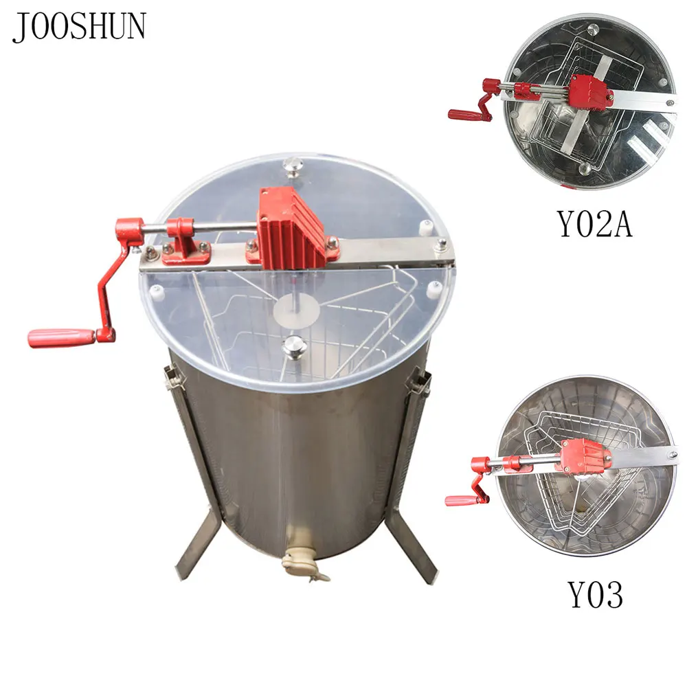 Ручная медогонка пчеловодство оборудование 2/3 пламя пчелиный мед извлечение инструменты натуральный пчелиный мед обработка нержавеющей стали
