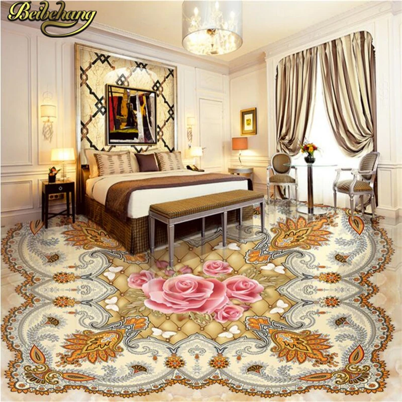 

beibehang Custom papel de parede 3D Photo Wallpaper Living Room Bathroom Floor Stickers Waterproof Self-adhesive Wallpaper Mural