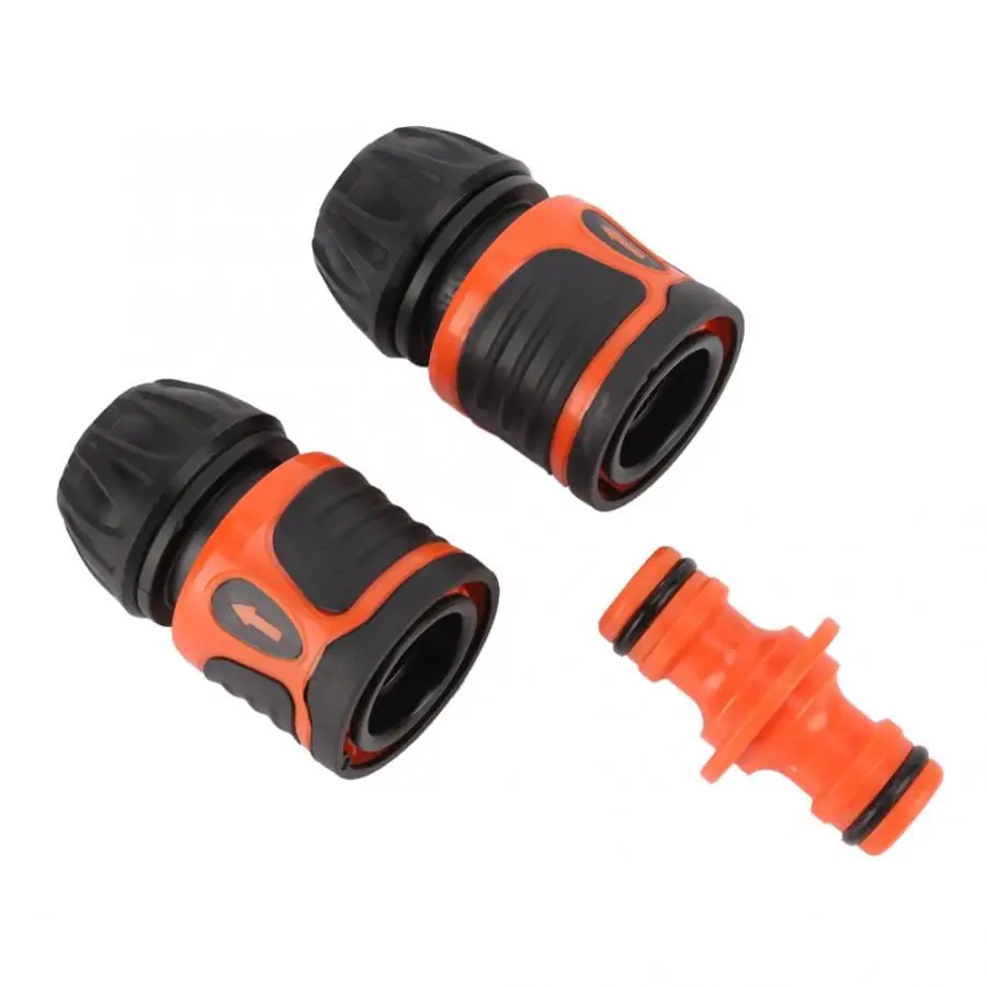 3Pcs Quick Connection Hose Connector Water Pipe Adapter Garden Accessories for 1/2 Hose Tools