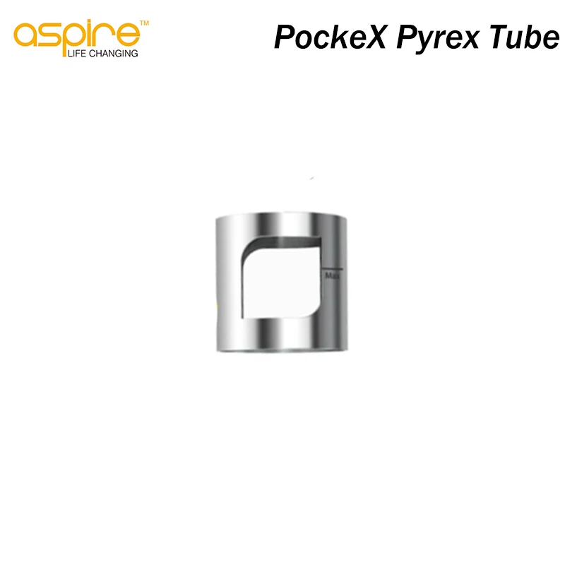 

Original Aspire PockeX Pyrex Glass Tube 2ml With Metal Cover Replacement Tube for Aspire PockeX Kit E Cigarette Acessories