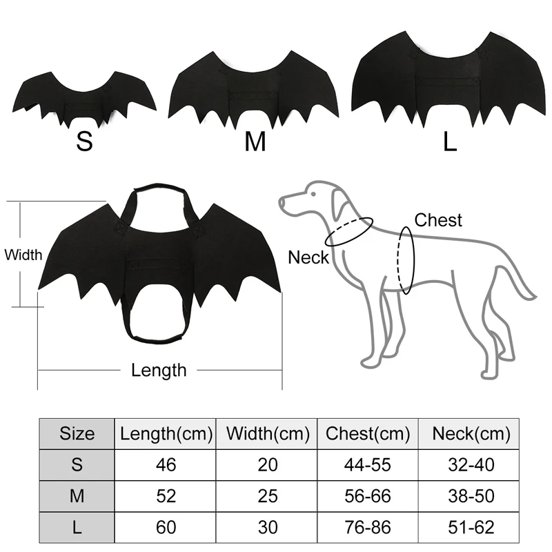Аксессуары для домашних животных Бэтмен Косплей Одежда для собак крылья летучей мыши костюм для маленьких средних и больших собак вечерние принадлежности для Хэллоуина