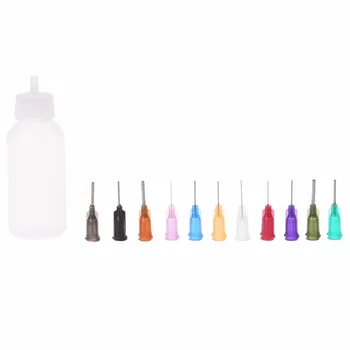 

2018 1 Set 30ml Transparent Dispensing Dispenser Bottle For Rosin Solder Flux Paste with 11 Needles