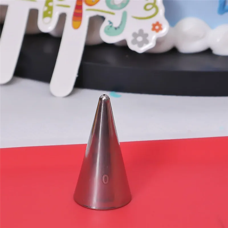 #0 0.75mm Stainless Steel Cream Icing Piping Nozzles Fondant Baking Tools Cake Decoration Pastry Tips #0 0.75mm Stainless Steel Cream Icing Piping Nozzles Fondant Baking Tools Cake Decoration Pastry Tips