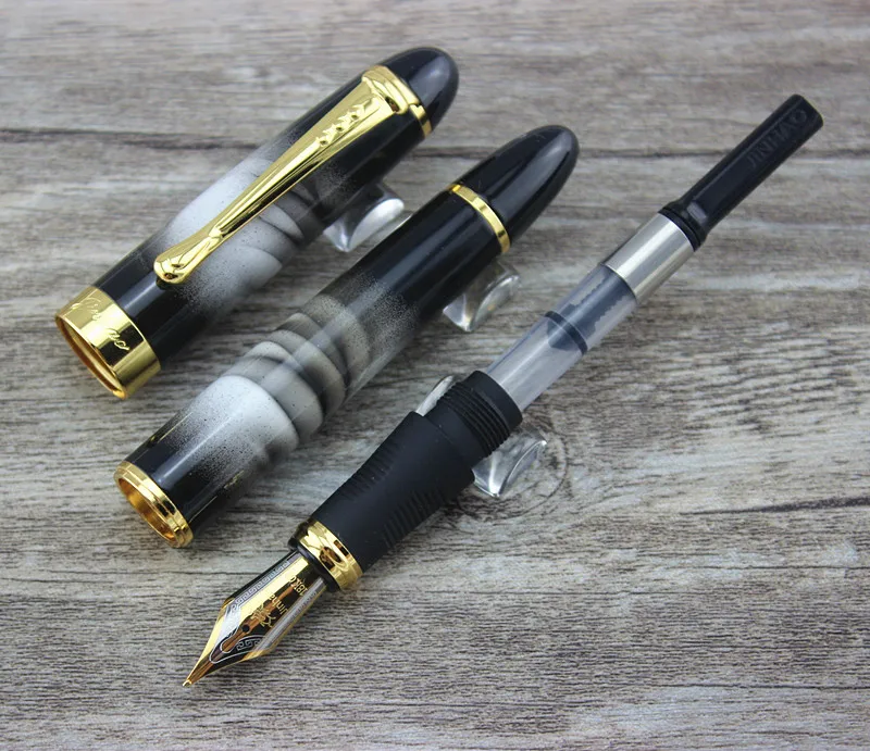 Jinhao Золотой зажим металлическая авторучка Роскошная подарочная ручка в деловом