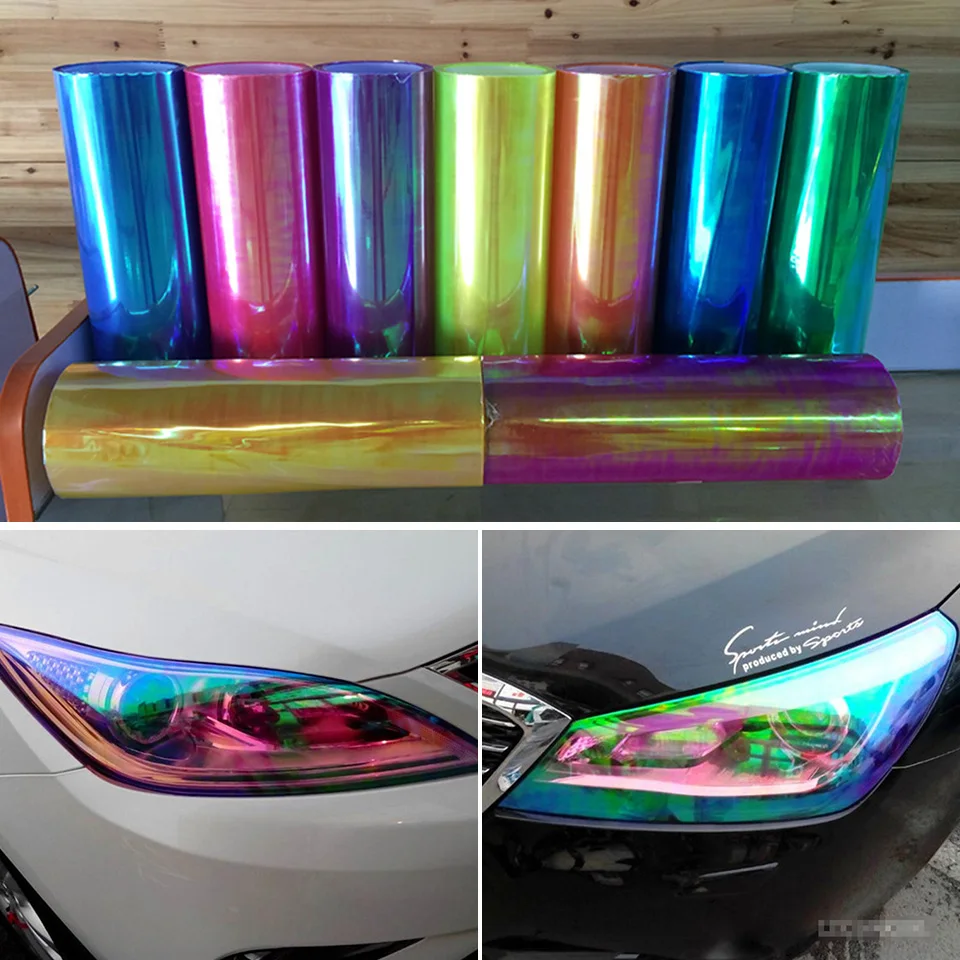 Appearancnes Car Light Film Car Chameleon Lamp Film Headlight Color Film Tail Lamp Film