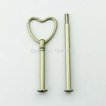 

2 tiers color gold spray paint heart style sugarcraft cake decorating (50 sets)