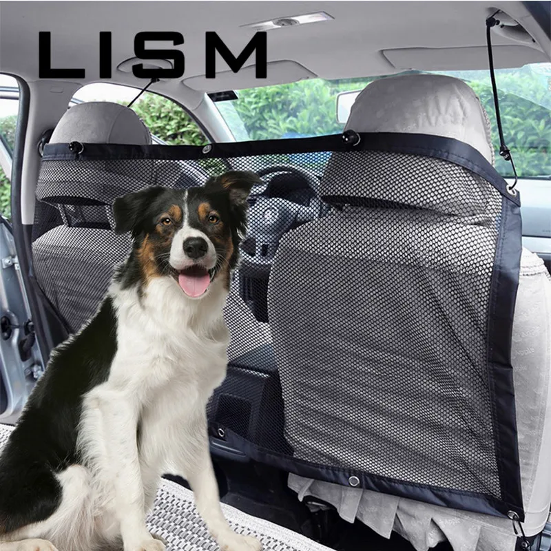 

Original Pet Car Carrier Anti-collision Mesh Pet Auto Fence Barrier Isolation Network Safety Isolation Bar Dog Buffer Device Hot