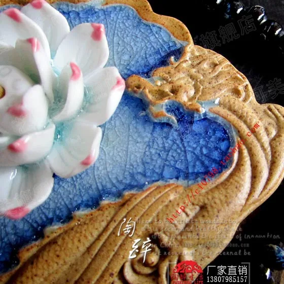 2013 Buddhist supplies Paperweight incense incense Road three-dimensional relief plug inserted Ssangyong candlestick incens