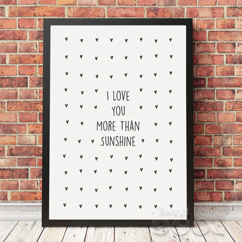Buy Love Quote Canvas Art Print Painting Poster, Wall
