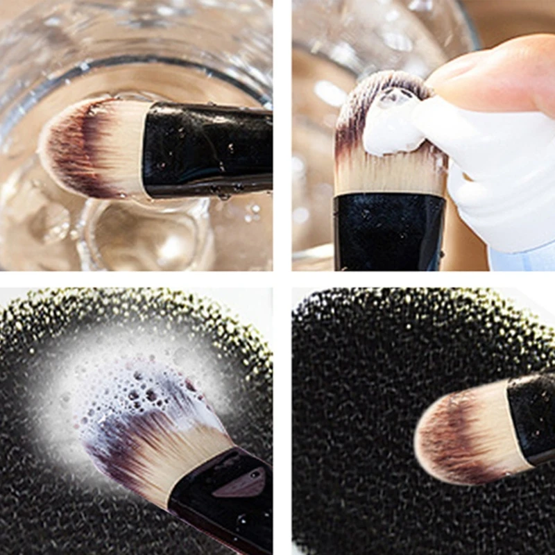 

Professional Makeup Brush Color Clean Eyeshadow Sponge Tool Cleaner Remover Box