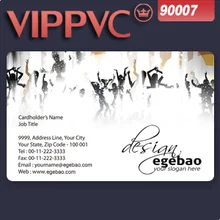 A90007 Бесплатные Бизнес шаблоны карточек для ПВХ карты дизайн с одной лицевой печатью