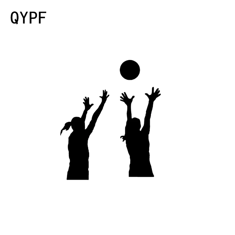 

QYPF 10.5*12.5CM Beach Volleyball Sports Decor Car Modelling Stickers Extreme Movement Vinyl C16-1358