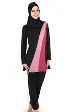 Top Quality maillots de bain muslim swimwear islamic swimsuit for women hijab modest long dress full cover plus size swimwear